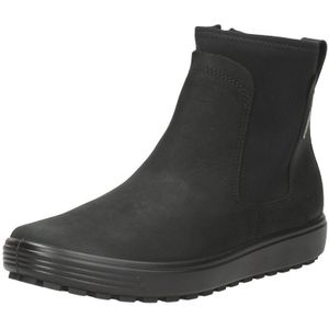 Ecco Dames Soft 7 TRED Chelsea Boot, zwart/zwart, 41 EU, zwart, 41 EU