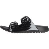 Ecco Cozmo Slippers - Zwart - Leer - Dames