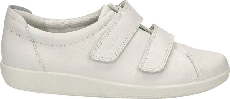 ECCO - Soft 2.0 Quick Fastener - Sneaker - Bright White - Zacht Leer