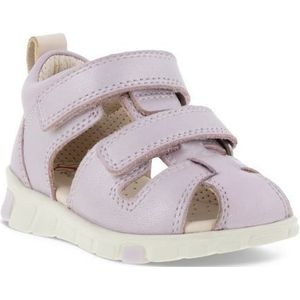 ECCO MINI STRIDE SANDAL - Zwart - Leer - Klittenbandsluitingen