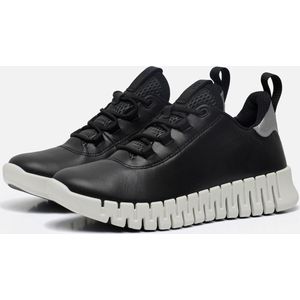 ECCO - Gruuv - Sneakers - Zwart - Volnerfleer - Vetersysteem - Reflecterende Biezen