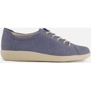 Ecco Soft 2 0 Veterschoenen blauw Textiel - Dames