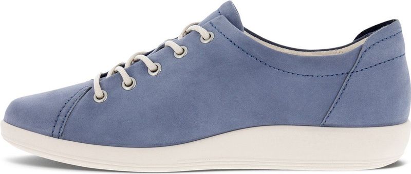 Ecco Soft 2 0 Veterschoenen blauw Textiel - Dames
