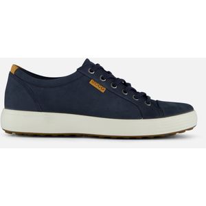 Ecco Soft 7 M Lace up Sneakers blauw Nubuck