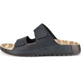 Ecco Pantolette »Cozmo M«, Sommerschuh, Schlappen, Klettschuh mit dezenten Ziernähten