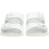 ECCO Slipper Cozmo W Bright White - Comfortabele Dames Slipper