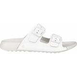 ECCO Slipper Cozmo W Bright White - Comfortabele Dames Slipper