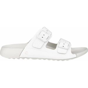 ECCO Slipper Cozmo W Bright White - Comfortabele Dames Slipper