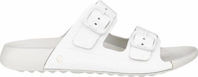 ECCO Slipper Cozmo W Bright White - Comfortabele Dames Slipper