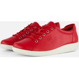 Ecco Soft 2.0 Sneakers rood Leer - Dames - Maat 38