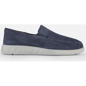 Ecco S Li Hybrid Instappers blauw Suede - Maat 42