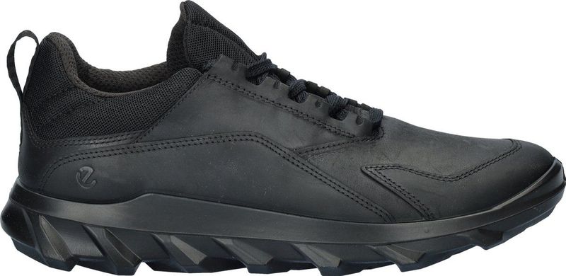 ECCO - MX M Low Lea - Sneaker - Black - Nubuck Leer