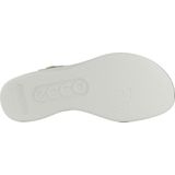 ECCO - Women Flowt Wedge Lx W Cross Strap - Slipper - Pure White Gold - Leer