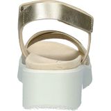 ECCO - Women Flowt Wedge Lx W Cross Strap - Slipper - Pure White Gold - Leer