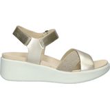 ECCO - Women Flowt Wedge Lx W Cross Strap - Slipper - Pure White Gold - Leer