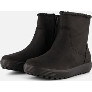 Ecco Soft 7 Tred W Enkellaarsjes zwart Nubuck Dames
