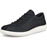 ECCO - Soft Zero - Sneakers - Black - Volnerf leer met suède details