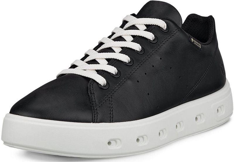 ECCO - Women Street 720 W - Sneaker - Black White - Leer
