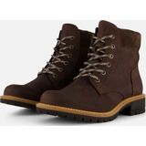 Ecco - Elaina - Veterboots - Donkerbruin - Leer - Synthetische Voering