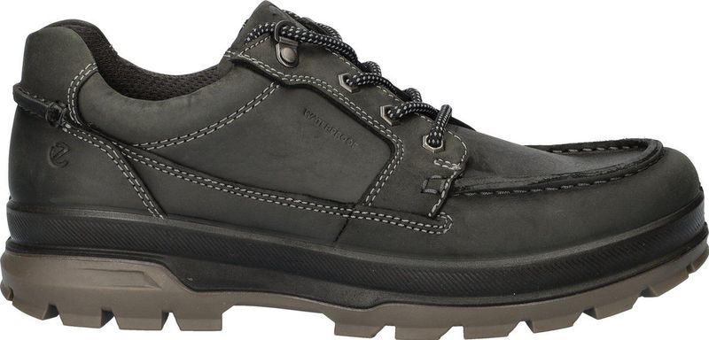 Ecco - 838144 RUGGED - Veterschoenen - Zwart - Leer