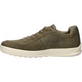Ecco - Byway - Sneakers - Grijs - Gewaxt Nubuck - Dempende Zolen
