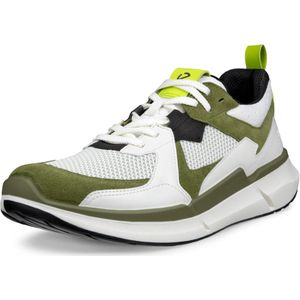 ECCO - Biom 2.2 - Sneakers - Grasgroen/Zwart/Wit - Leer/Imitatieleer/Mesh/Suède