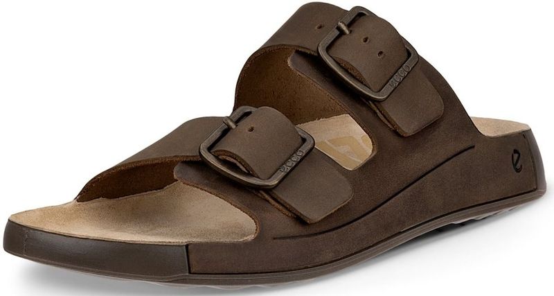 ECCO - Cozmo Two Band Buckle Sandaal - Nootmuskaat Bruin - Nubuck