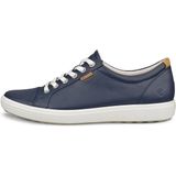 Ecco SOFT 7 W Sneaker mit Label, Freizeitschuh, Halbschuh, Schnürschuh, schmale Form
