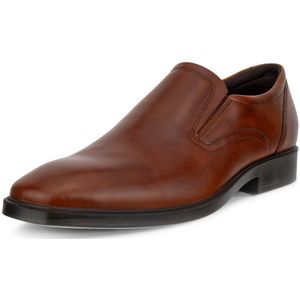 Instappers - Metropole Milan - Loafers - Blokhak - Glad Leer