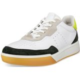 Sneakers - STREET COURT - Color-Blocking - Glad Leer en Suède