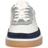 Ecco - Street Court - Sneaker - Wit Blauw - Leer - DriTan Technologie