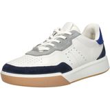 Ecco - Street Court - Sneaker - Wit Blauw - Leer - DriTan Technologie