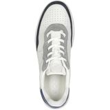 Ecco - Street Court - Sneaker - Wit Blauw - Leer - DriTan Technologie