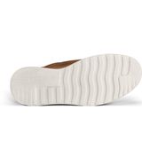 Sneaker - Camelkleur - Textiel - Vetersluiting - Laag