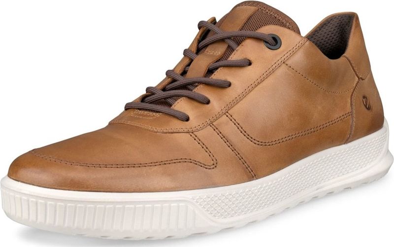 Sneaker - Camelkleur - Textiel - Vetersluiting - Laag