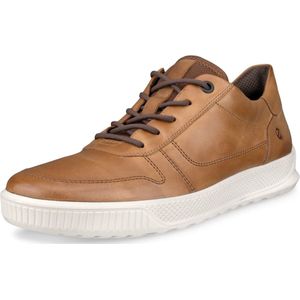 Sneaker - Camelkleur - Textiel - Vetersluiting - Laag