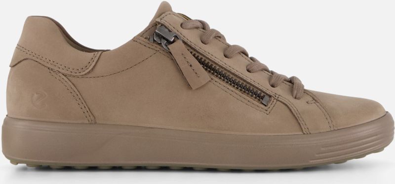 Ecco - Soft 7 Slide - Sneakers - Taupe - Nubuck