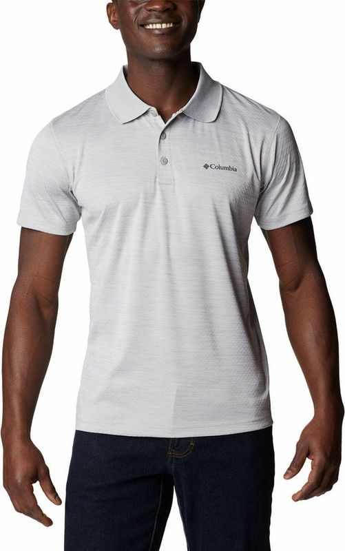 Columbia - Zero Rules Polo - Grijs - Poloshirt - Actieve Pasvorm - 100% Polyester
