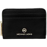 Michael Kors Jet Set Charm Zwarte Leren Ritsportemonnee 34S1GT9Z1L-001