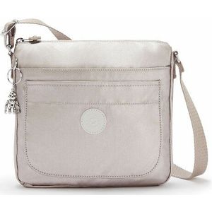 Kipling Sebastian Kleine schoudertas, Metallic Glow (Zilver)