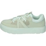 Timberland laurel court low lace sneaker in de kleur ecru.