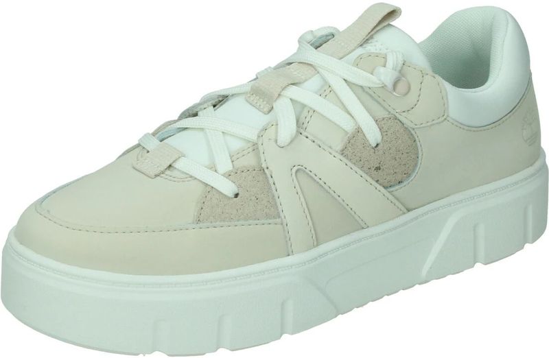Timberland laurel court low lace sneaker in de kleur ecru.