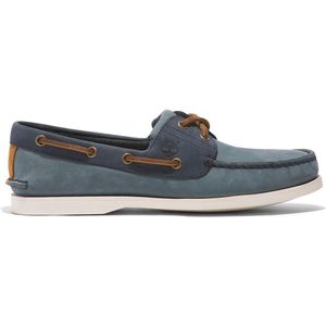 Timberland Mens Classic Boat Shoe Medium Blue Nubuck-Schoenmaat 45