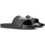 The north face base camp iii badslipper in de kleur zwart.