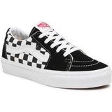 Vans - Zwarte Lage Sneaker - Heren - Ruitpatroon