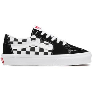 Vans - Zwarte Lage Sneaker - Heren - Ruitpatroon