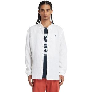 Timberland - Herenoverhemd - Linnen - Blauw - Slimfit
