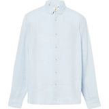 Timberland - Herenoverhemd - Linnen - Slank Silhouet - Ronde Mouwboorden