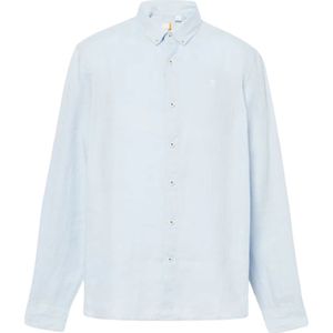 Timberland - Herenoverhemd - Linnen - Slank Silhouet - Ronde Mouwboorden