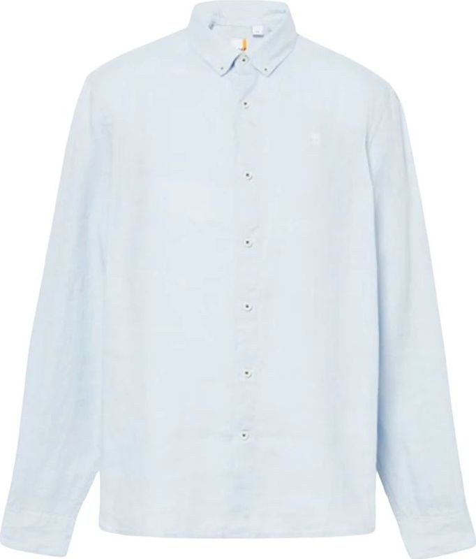 Timberland - Herenoverhemd - Linnen - Slank Silhouet - Ronde Mouwboorden